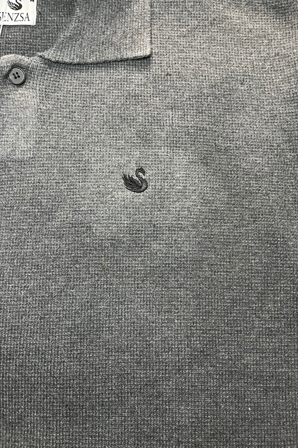 Sweater de Punto Grueso Gris