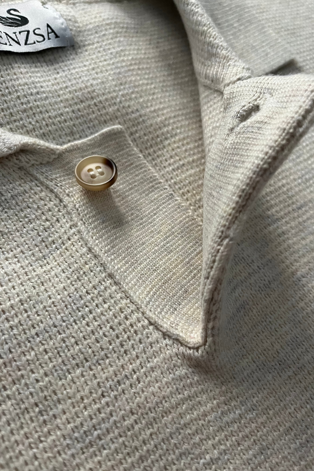 Sweater de Punto Grueso Beige